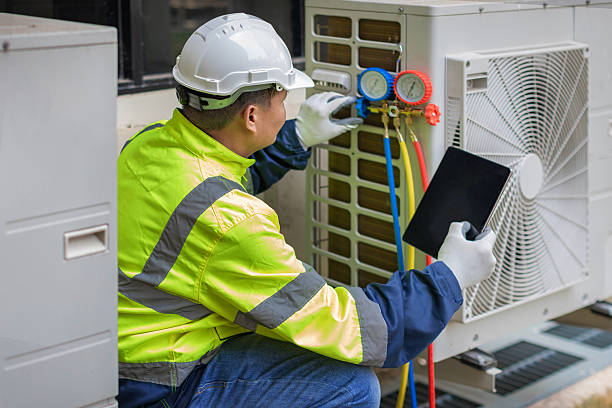 Professional Air Duct Cleaning technician working in Fair Haven, NY